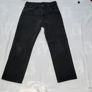 Wrangler Men's Dark Gray Straight Jeans